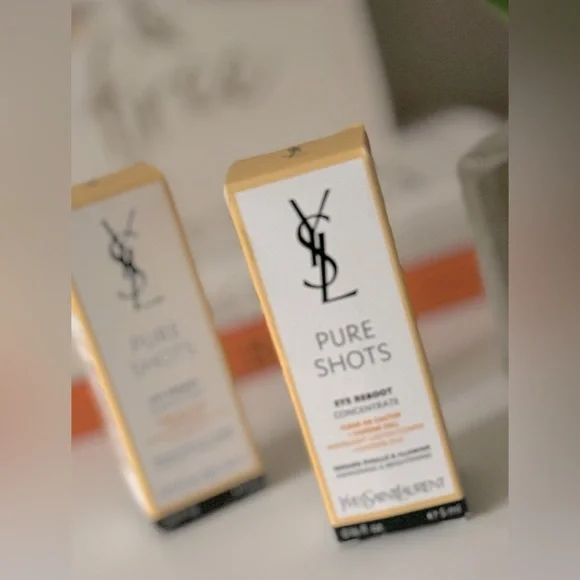 NIB bundle 2 YSL Yves Saint Laurent PURE SHOTS Eye Reboot Concentrate NEW - Picture 2 of 5